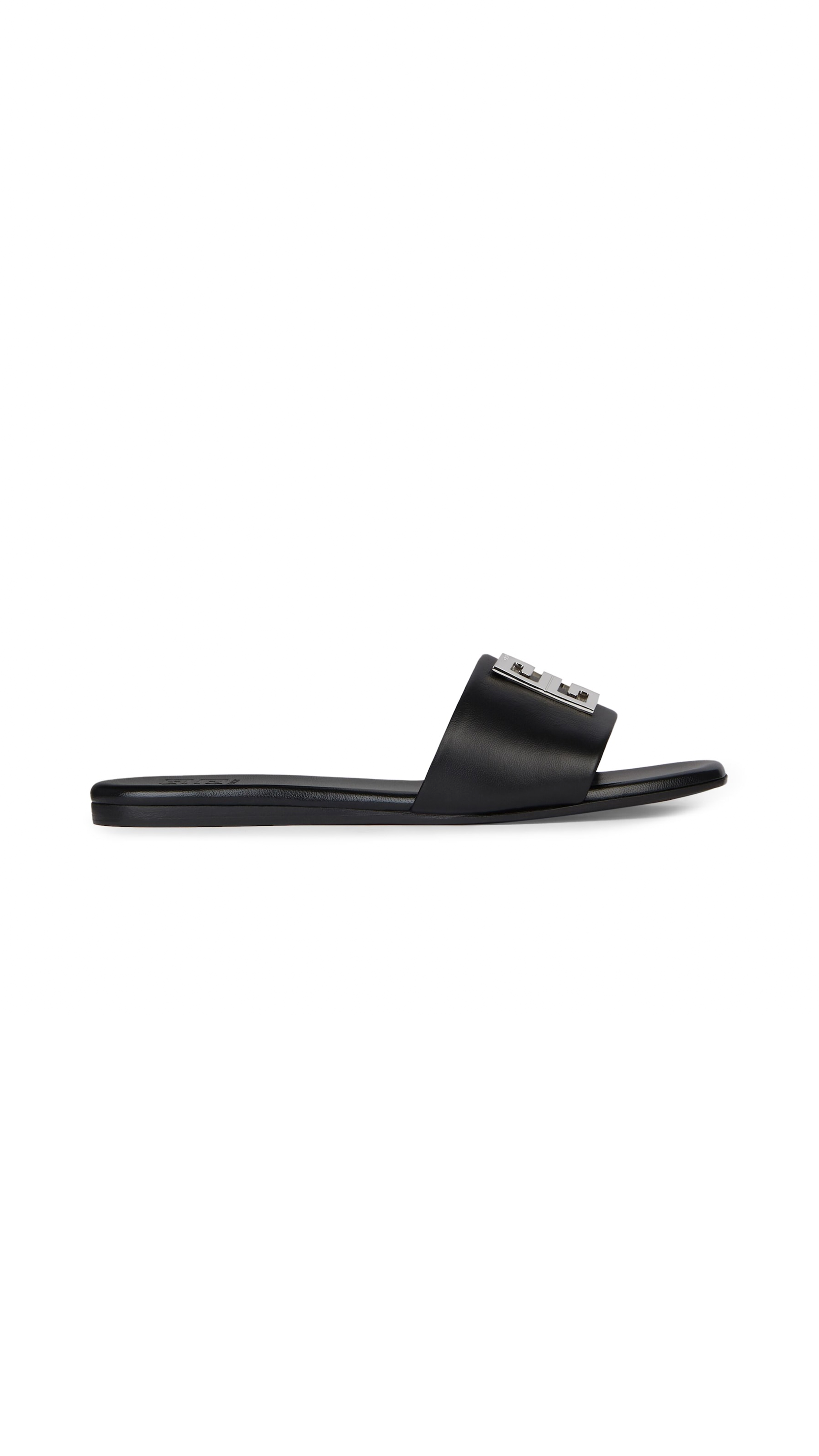 4G Sandals in Leather - Black