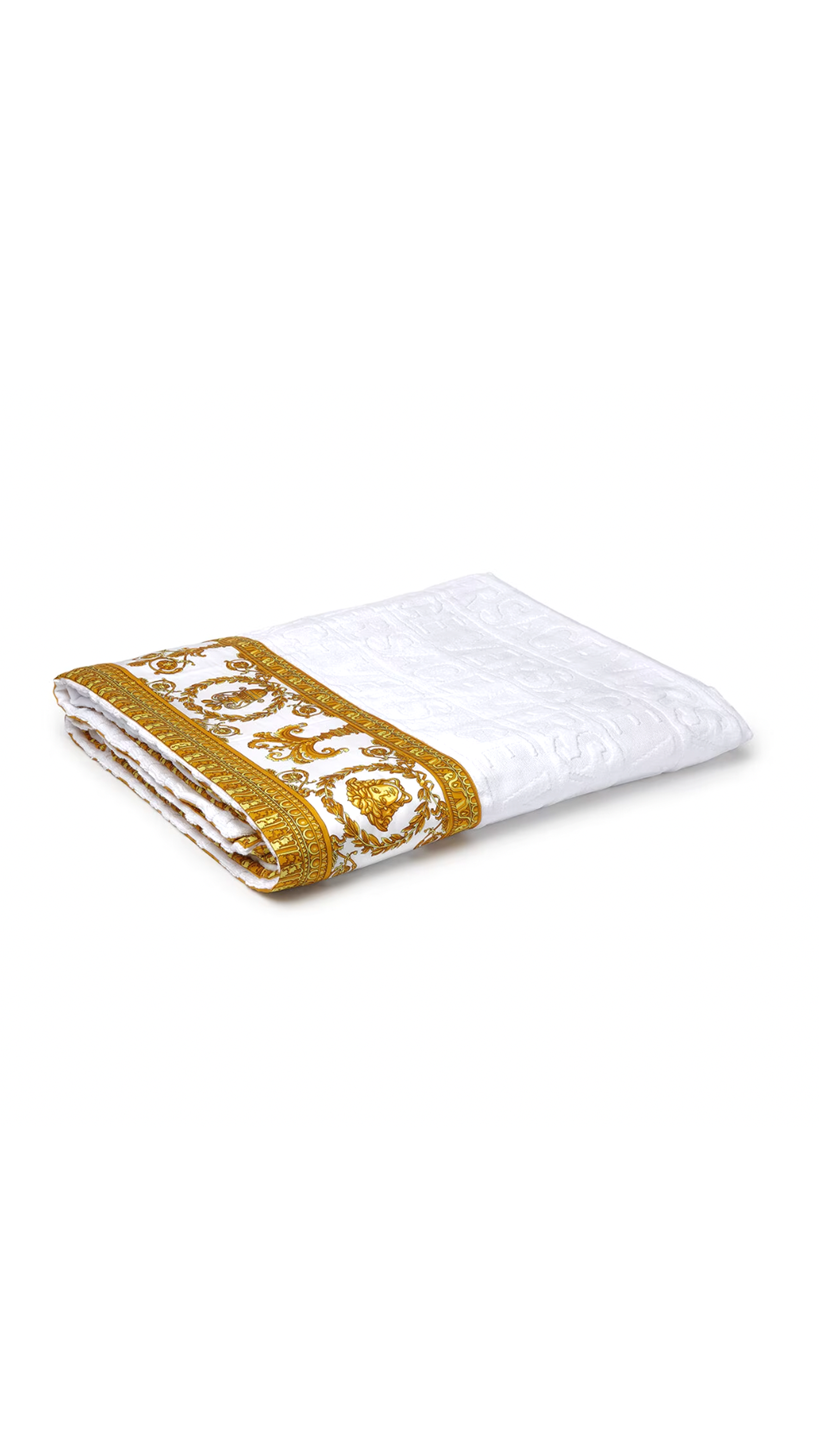 I ♡ Baroque Towel - White