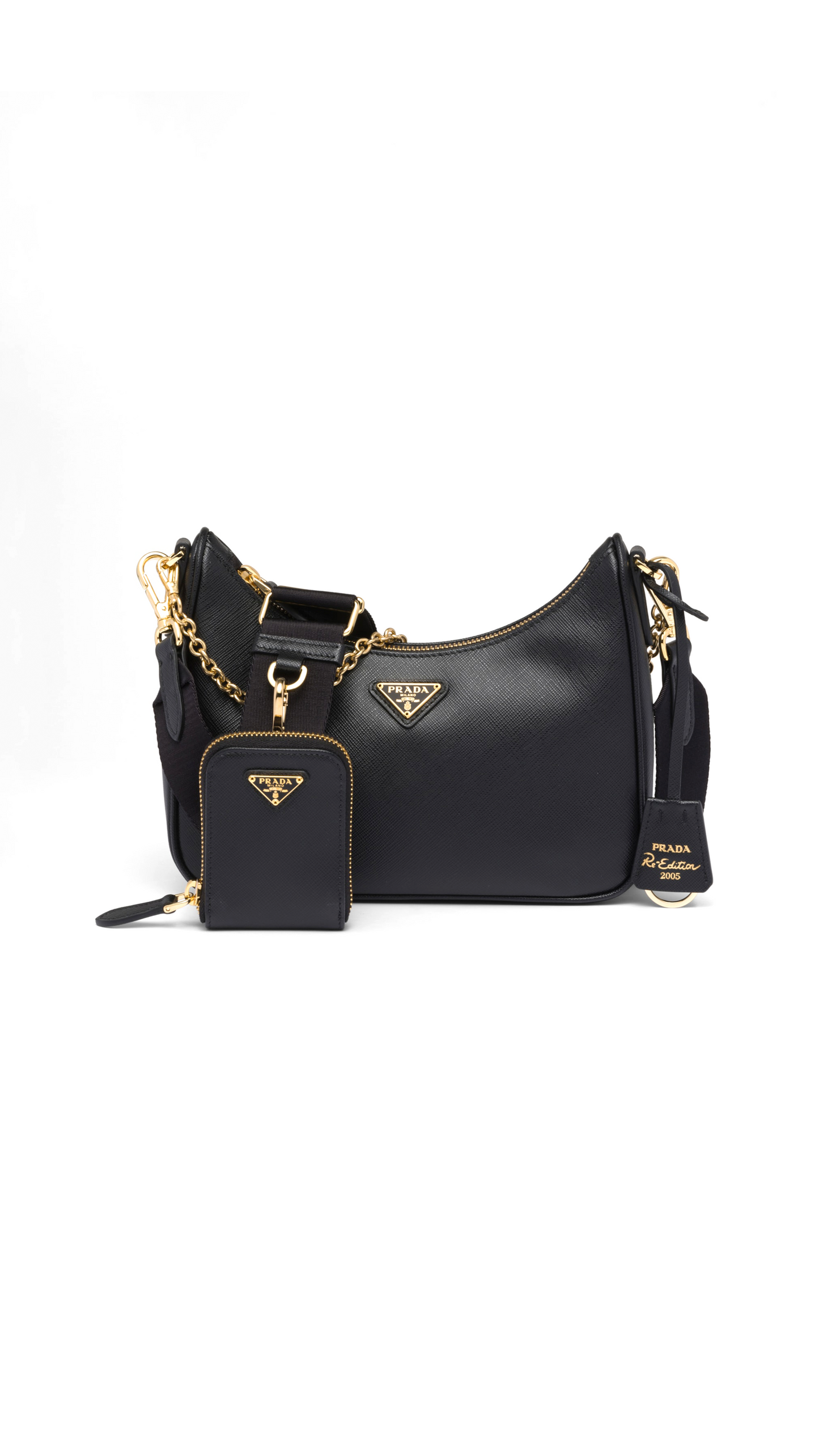 Prada Re-Edition 2005 Saffiano Leather Bag - Black – Amuze