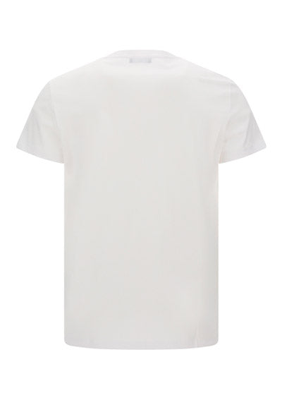 Cotton Printed Balmain Paris Logo T-shirt - White