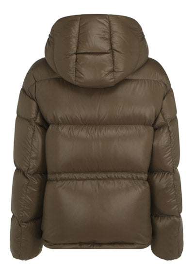 Short Abbaye Down Jacket - Mud Brown