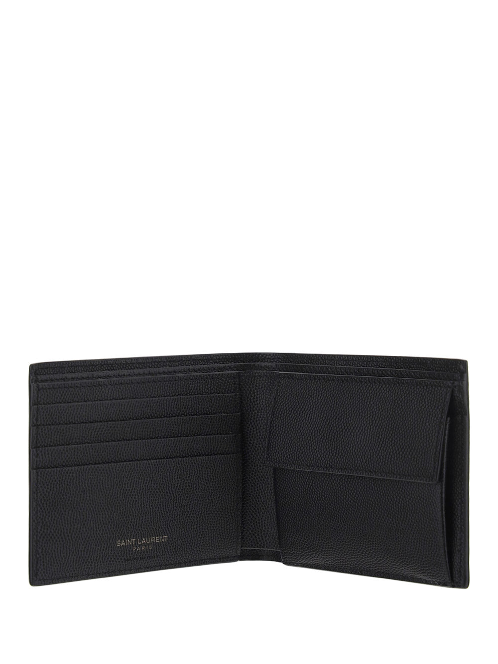 Monogram East/West Wallet With Coin Purse In Grain de Poudre Embossed Leather - Black