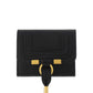 Marcie Squared Wallet in Grained Calfskin - Black