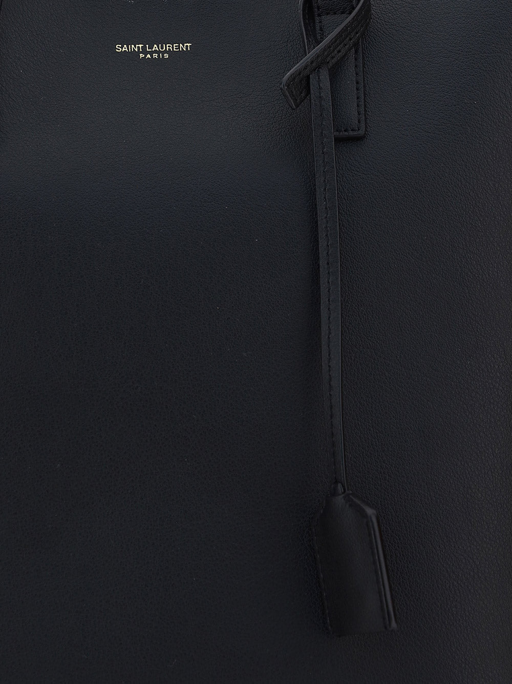 Shopping Bag Saint Laurent Toy In Supple Leather - Black