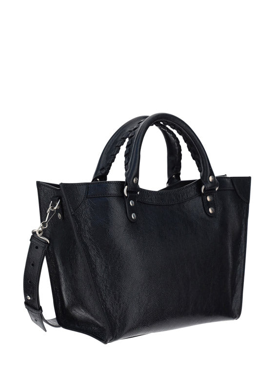 Neo Classic Upside Down Medium East-West Tote Bag - Black