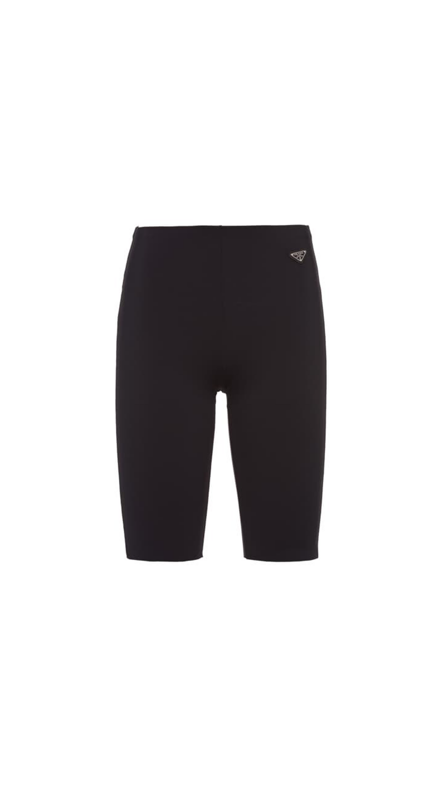 Stretch Jersey Biker Shorts - Black
