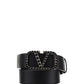 VLogo Signature Belt In Grainy Calfskin - Black