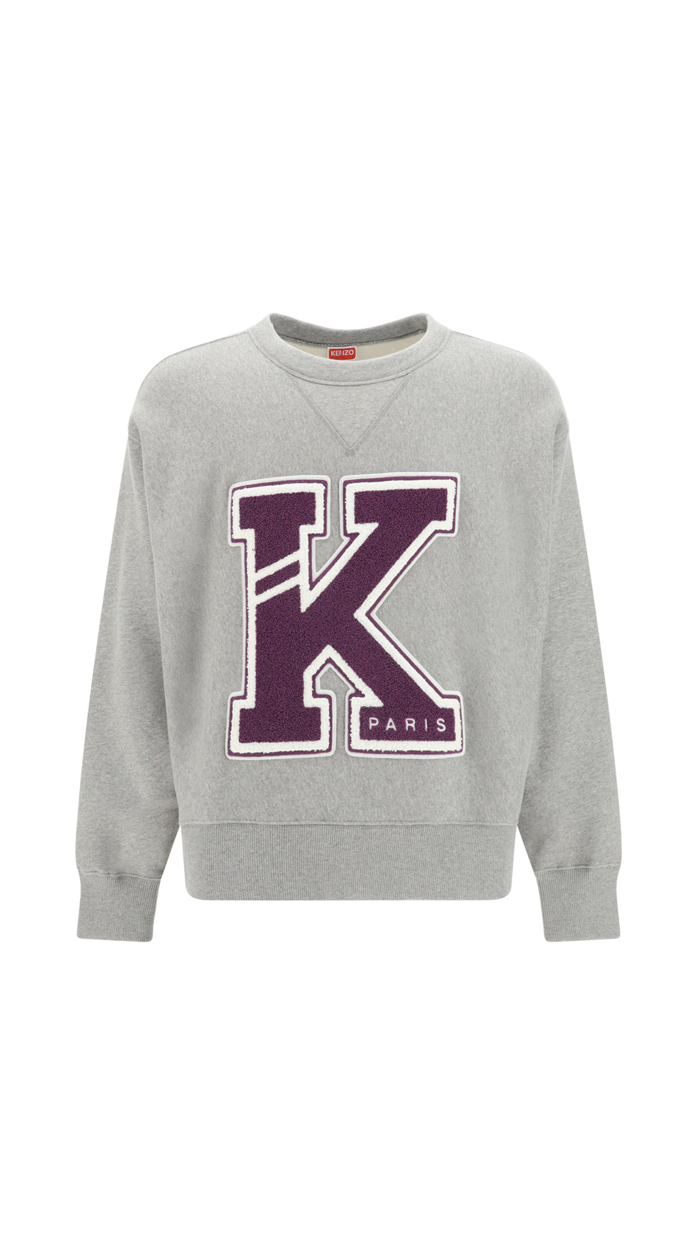 'Varsity' Sweatshirt - Gray/Purple