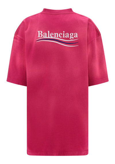 Political Campaign Large Fit T-Shirt - Pink.