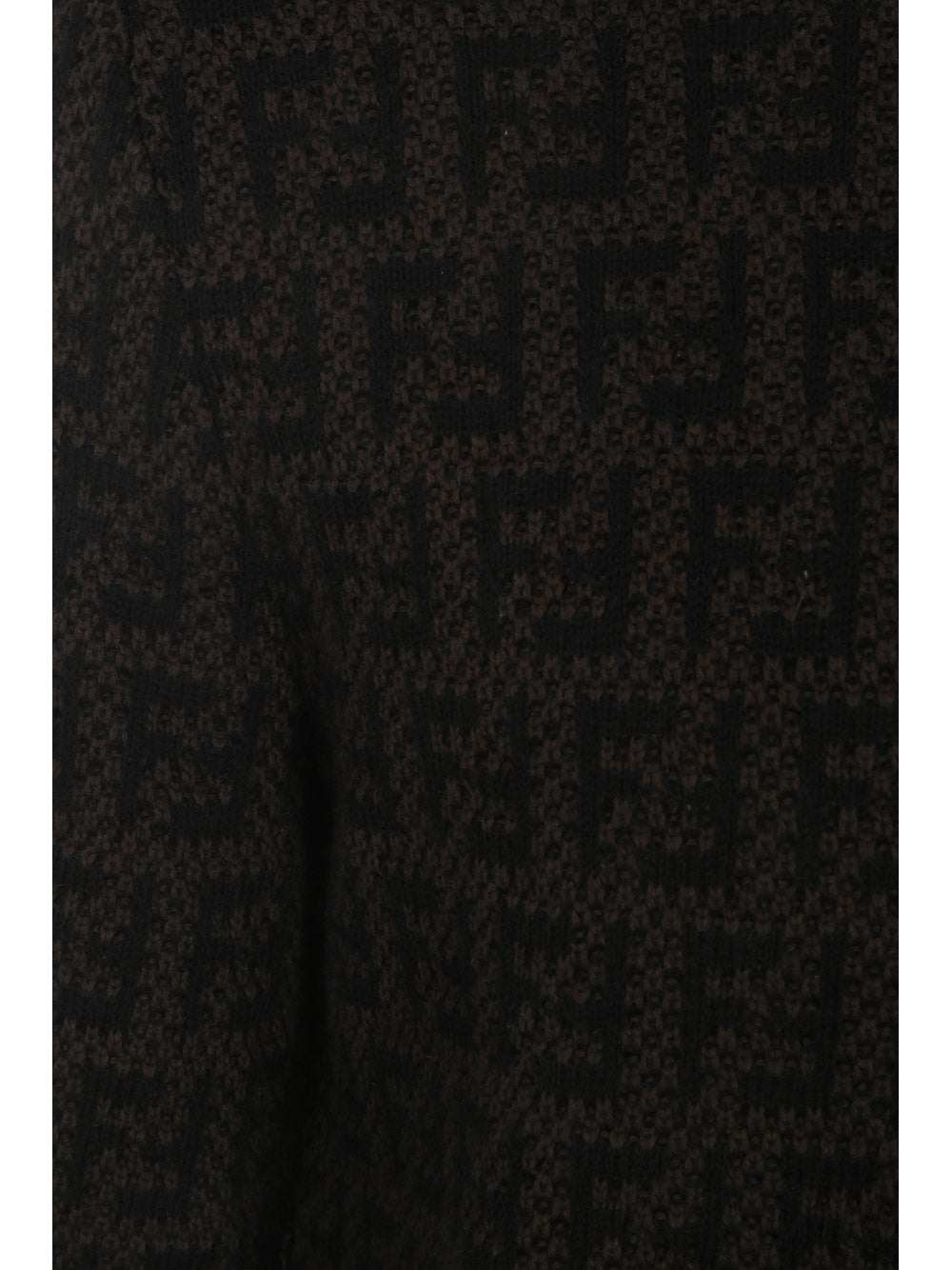 Monogram Wool Pullover - Black Brown