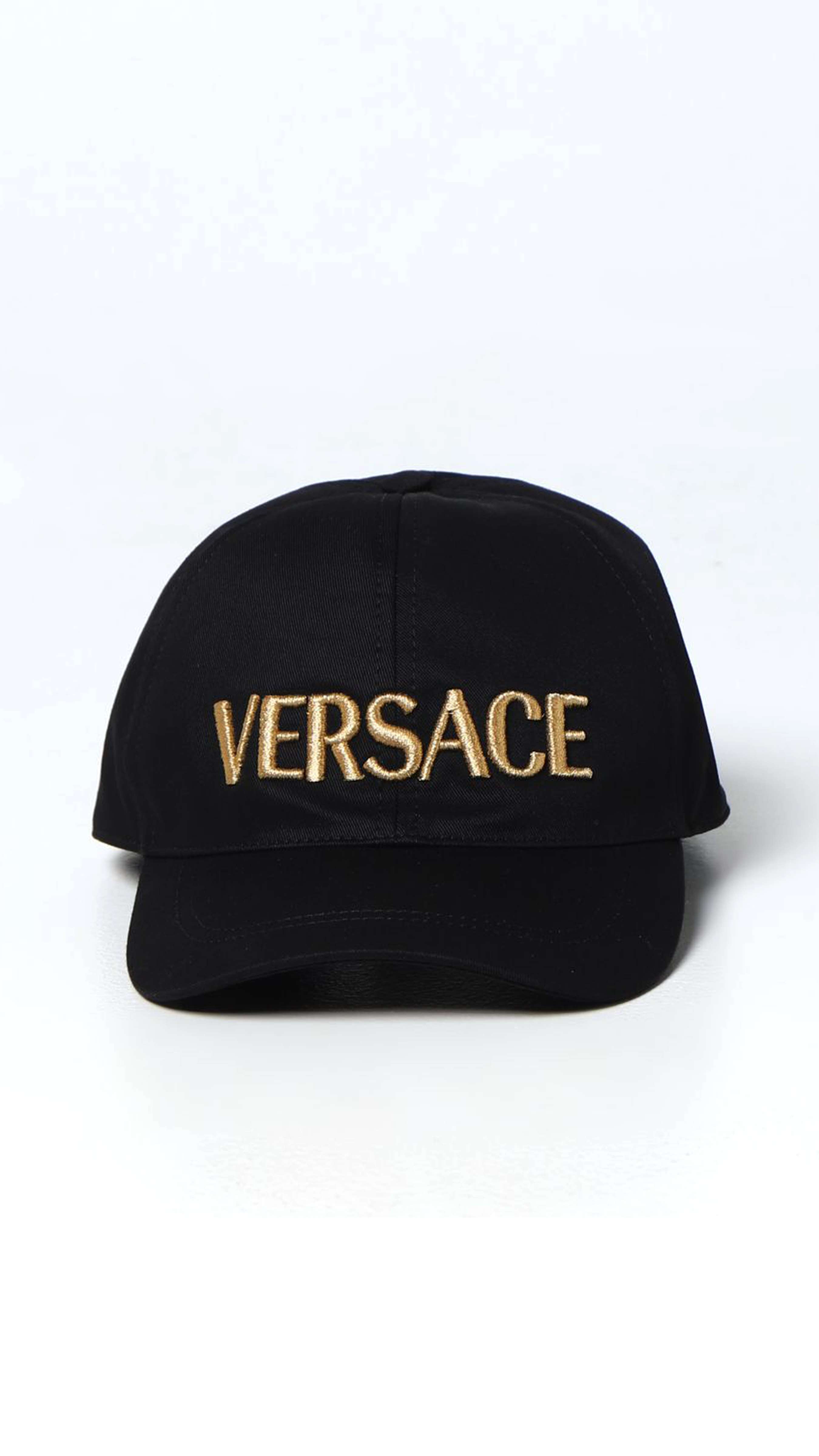 Embroidered Logo Cap - Black/Gold