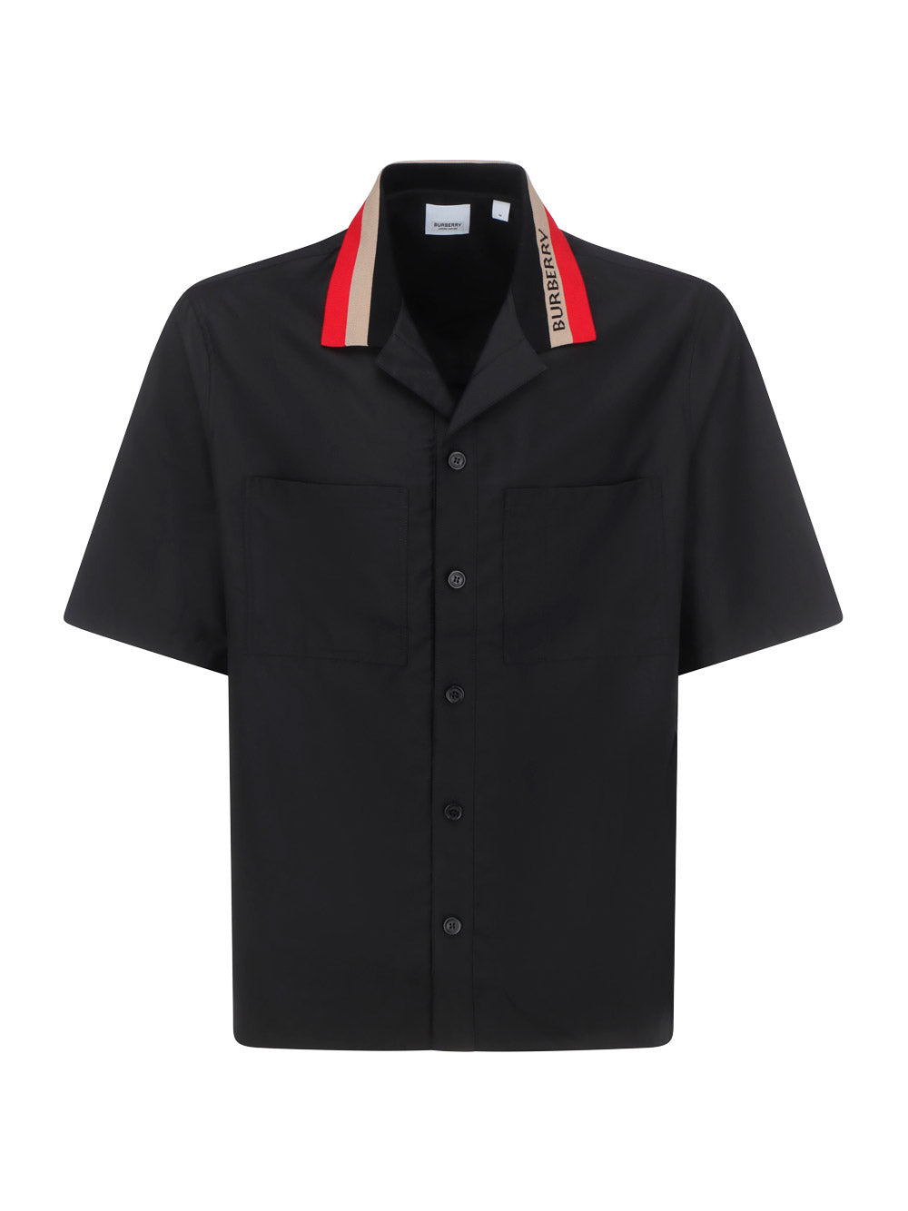 Logo Detail Cotton Piqué Polo Shirt - Black