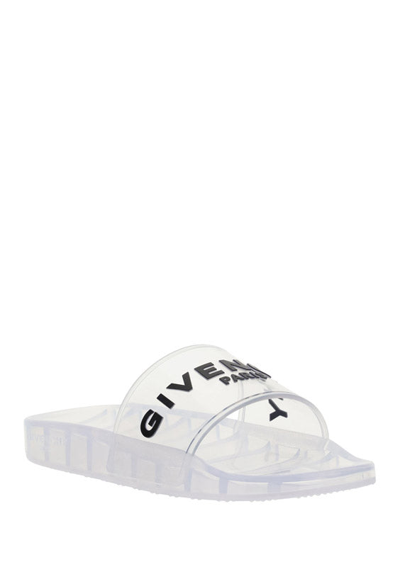 Flat Sandals in Rubber - Transparent