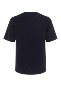 Terry Cotton T-Shirt - Navy