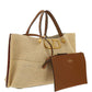 Medium Straw Summer Tote - Natural