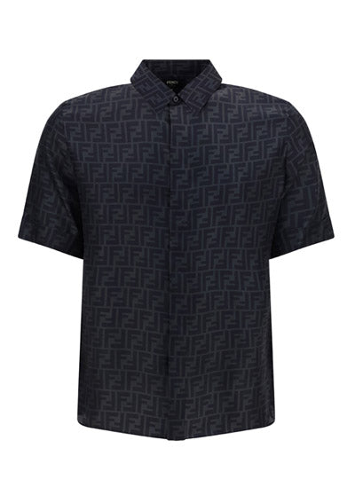 Silk Logo Shirt - Black