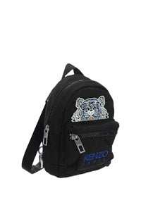 Mini Canvas Kampus Tiger Backpack - Black