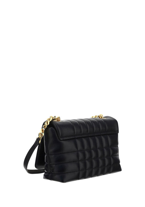 Mini Quilted Lambskin Lola Satchel - Black