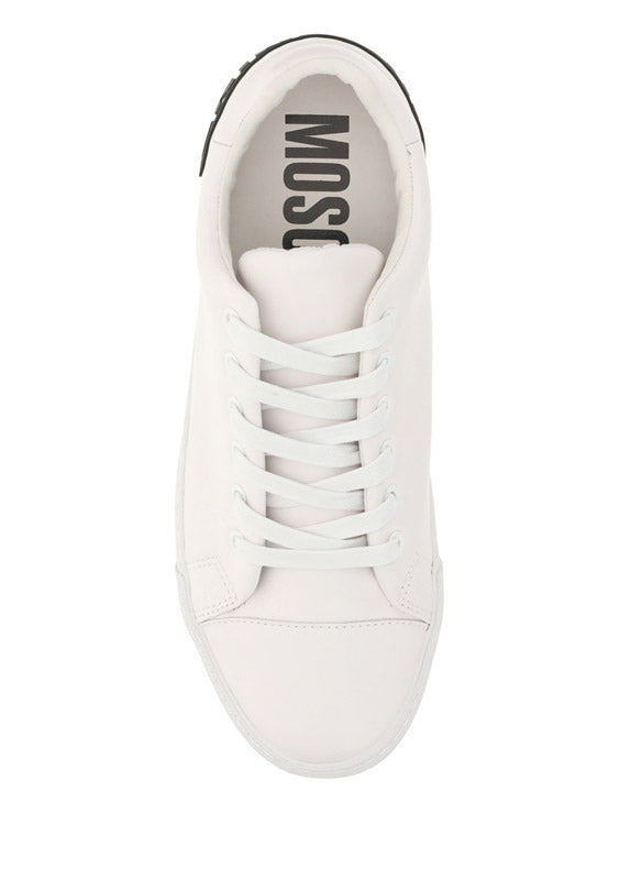 Logo-Print Sole Sneakers - White