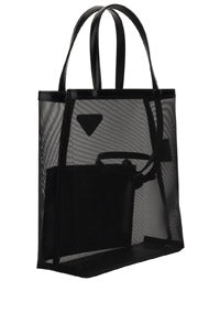 Small Mesh Tote Bag - Black