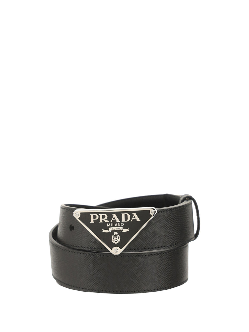 Saffiano Leather Belt - Black