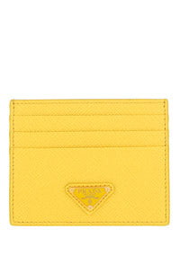 Saffiano Leather Card Holder - Sunny Yellow