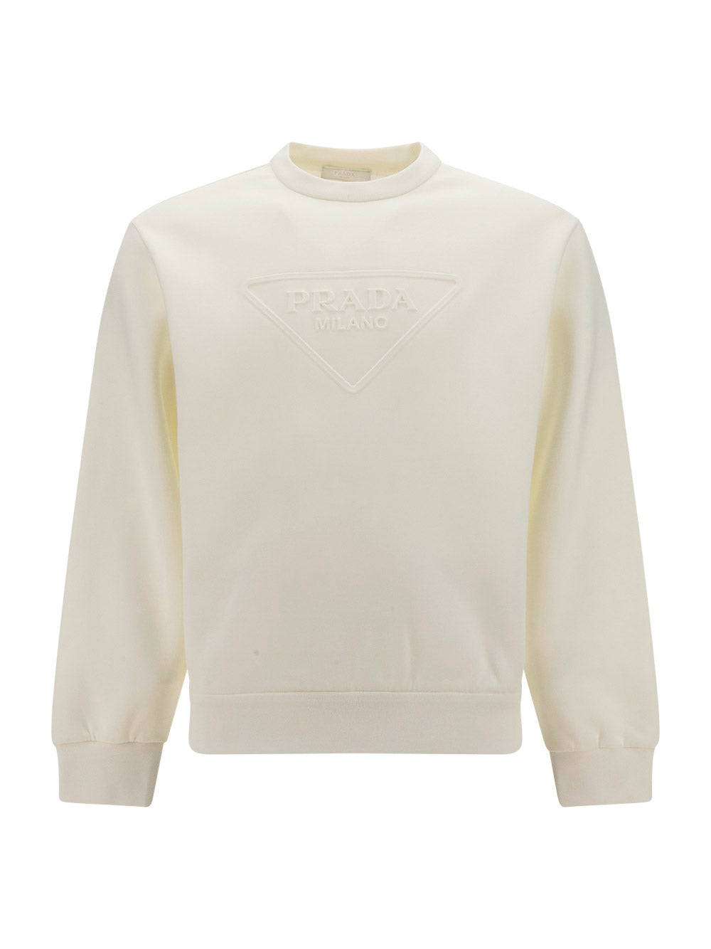 Embossed Logo Sweatshirt - White