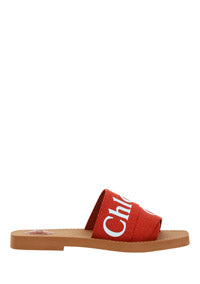 Woody Flat Mule - Terracotta Red