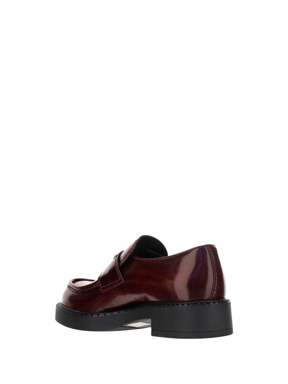 Chocolate Brushed Leather Loafers - Porpora Fume