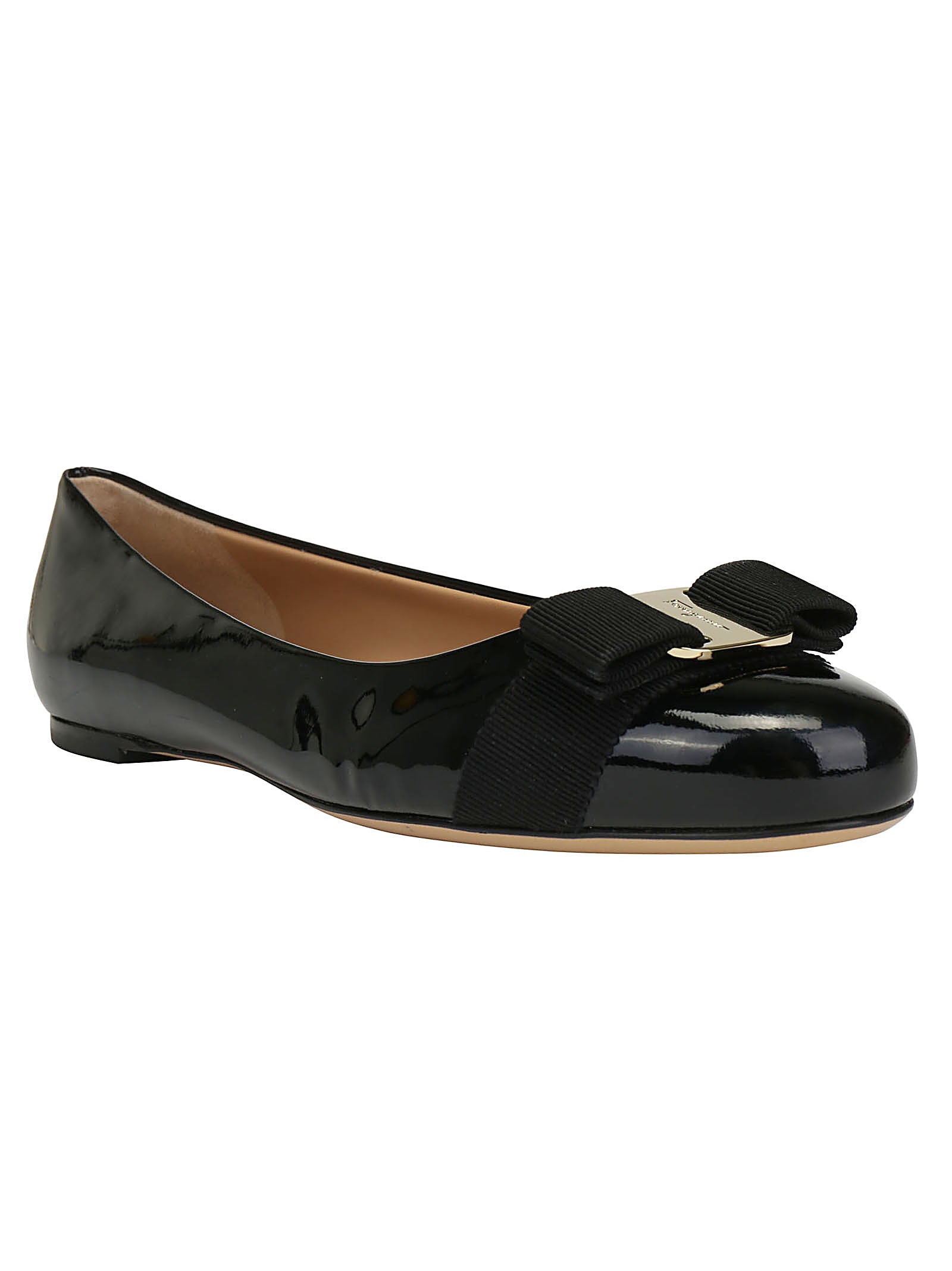 Ferragamo Varina Flats - Black