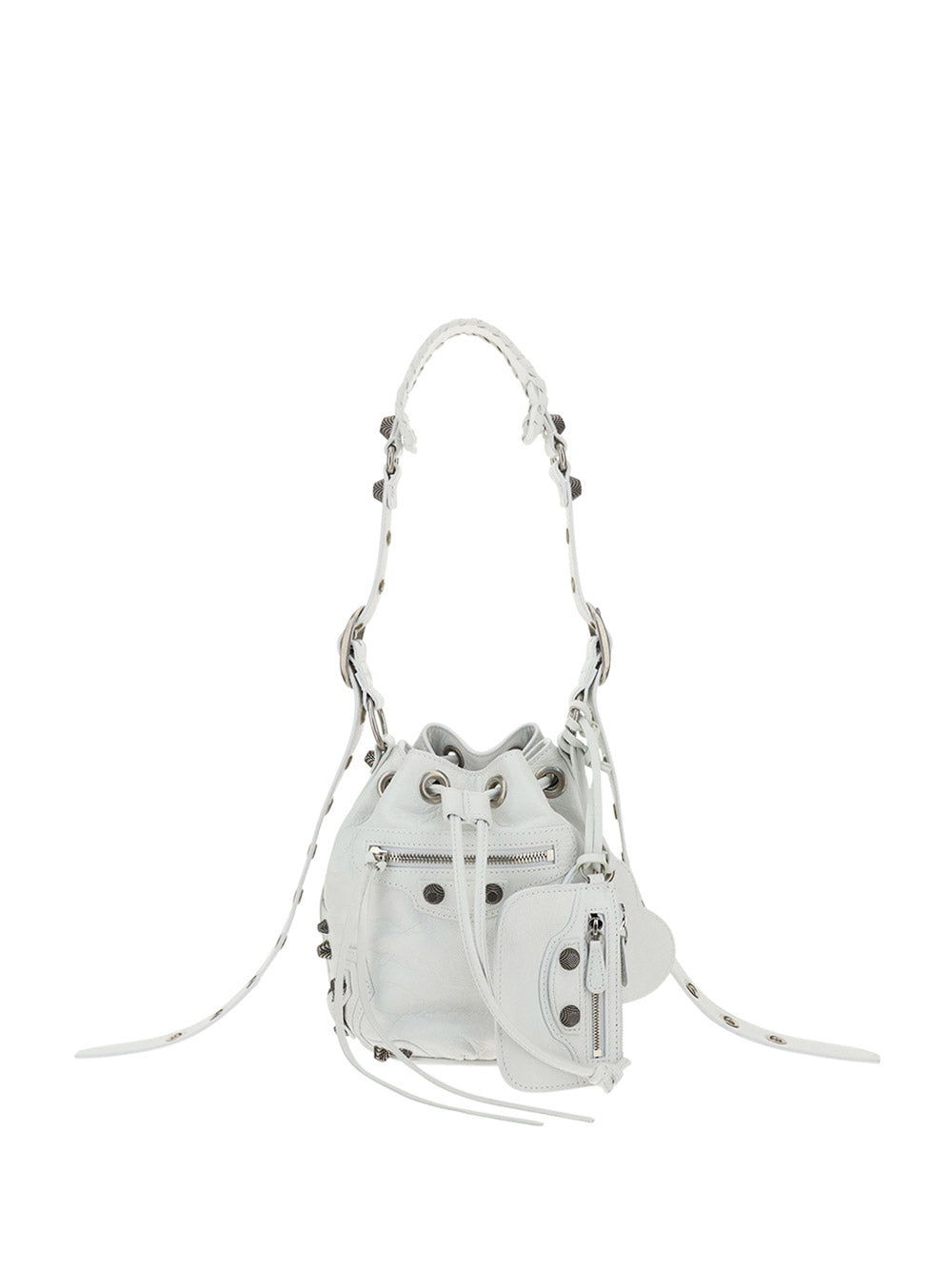 Le Cagole XS Bucket Bag - White