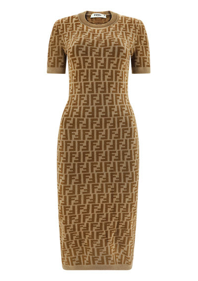 FF Velvet Dress - Camel