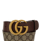 GG Double G Buckle Belt - Brown