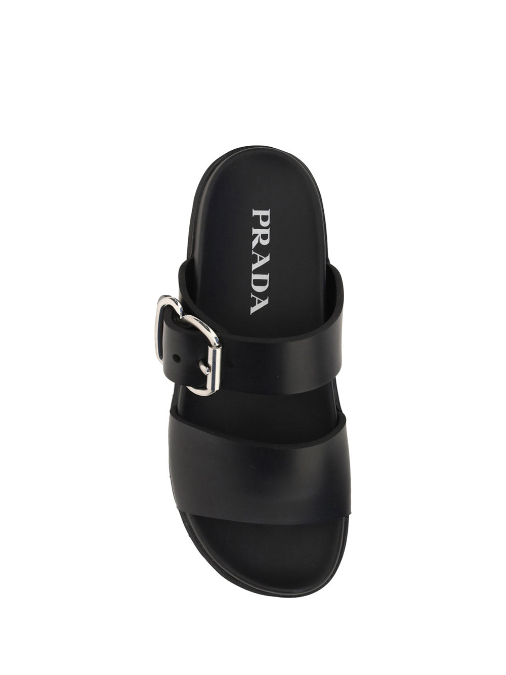 Strap Sandal with Buckle - Black