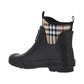 Vintage Check Neoprene and Rubber Rain Boots - Black / Archive Beige
