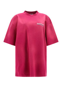 Political Campaign Large Fit T-Shirt - Pink.