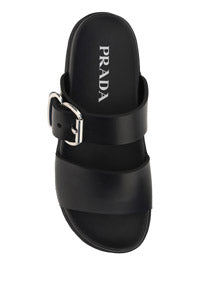 Strap Sandal with Buckle - Black