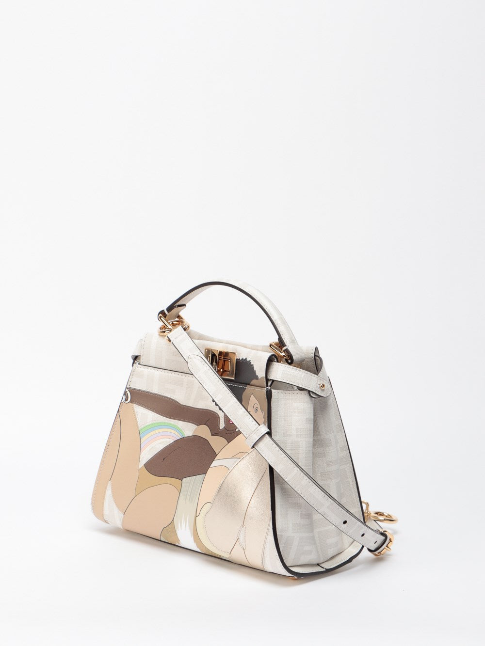 Peekaboo Mini Bag  - White/Multi