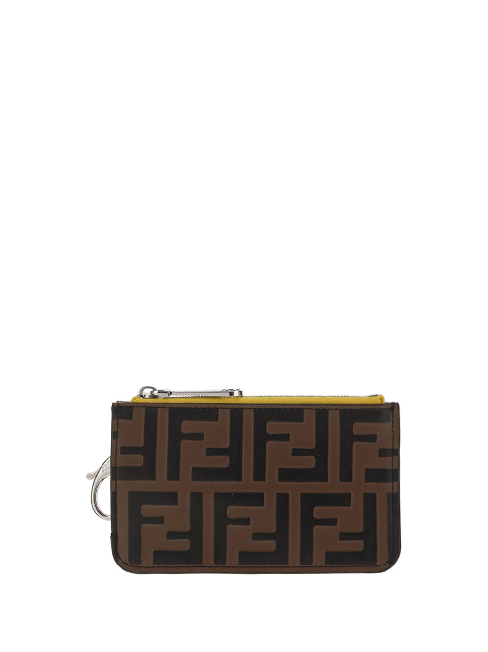 Key Case Pouch - Brown / Yellow