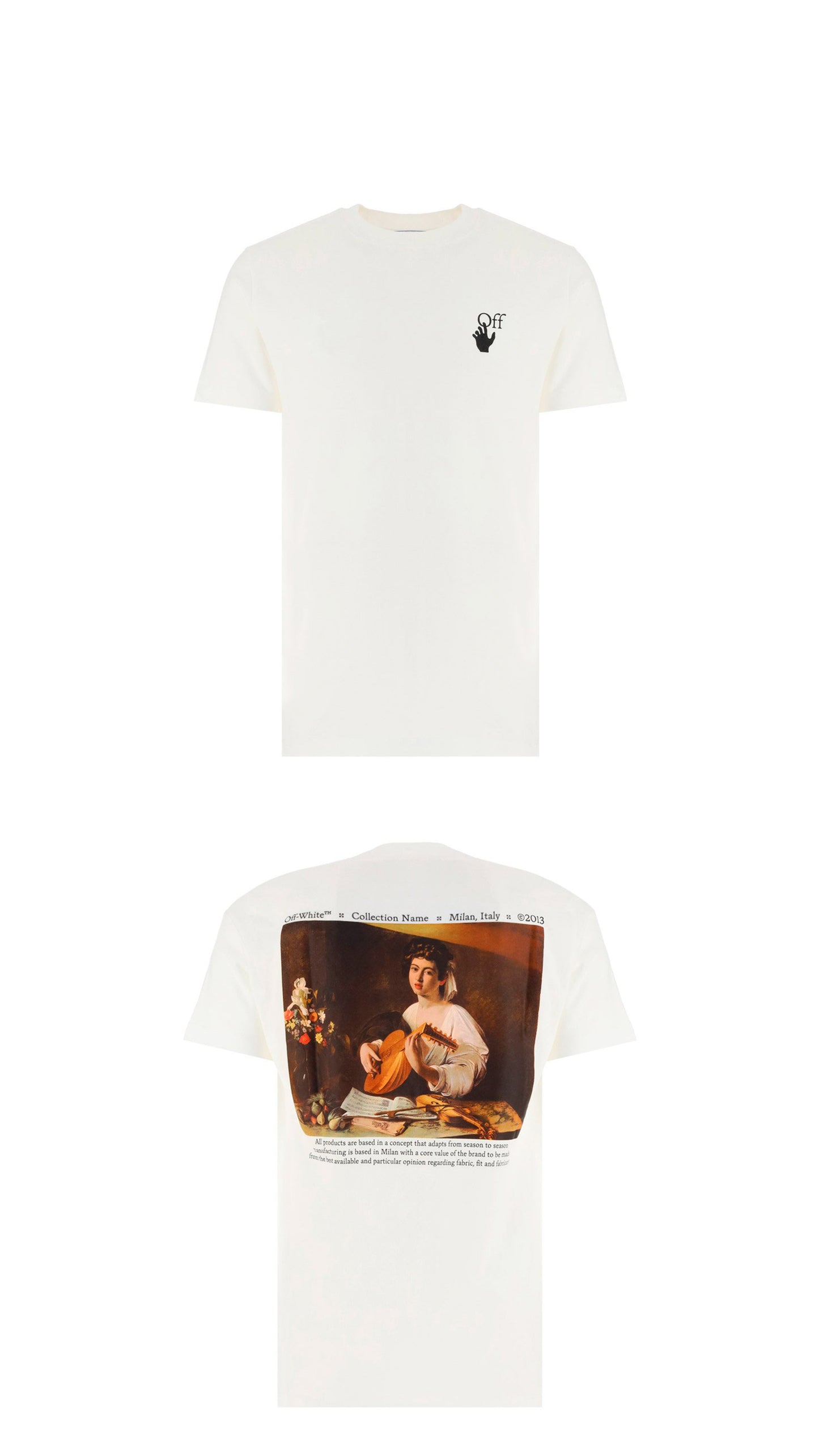 Logo Caravaggio T-Shirt - White
