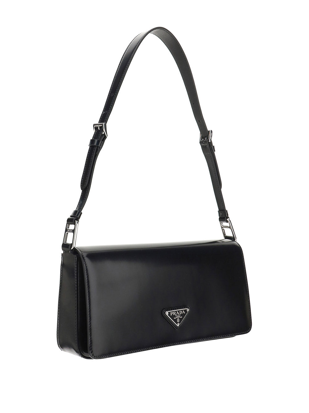 Shop Prada Brushed Leather Femme Shoulder Bag