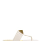 One Stud Calfskin Flat Thong Sandal - Light Ivory