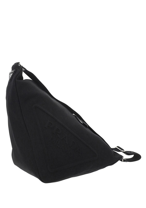 Triangle Shoulder Bag - Black.