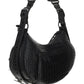 Le Cagole XS Shoulder Bag Crocodile Embossed - Black