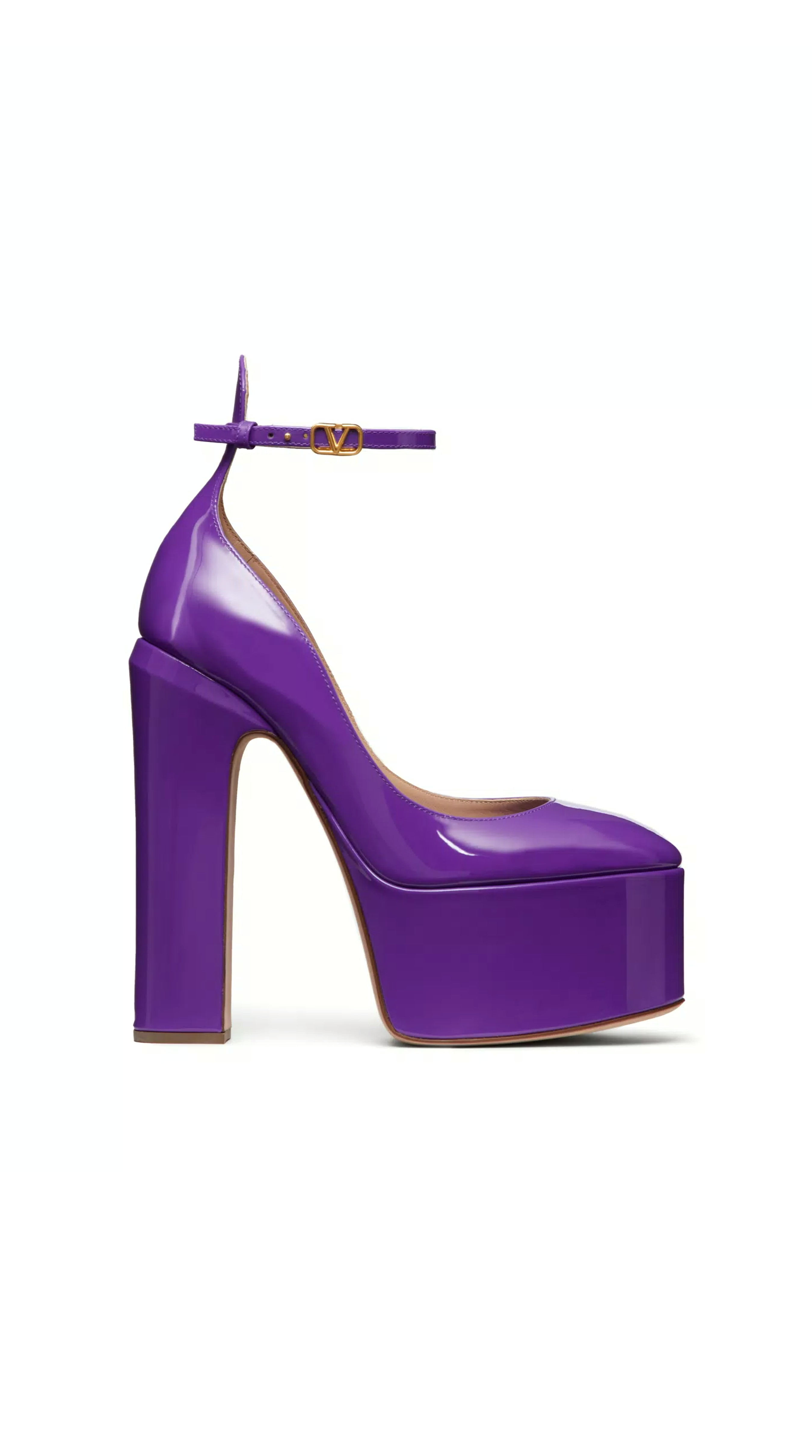 Tan-go Platform Pump in Patent Leather 155mm - Electric Violet