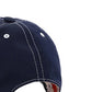 Typewriter Cloth Contrast Stitch 6-Panel Baseball Cap - Navy