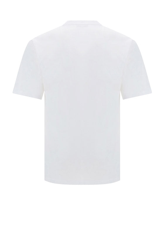 Cotton Embroidered  T-Shirt - White