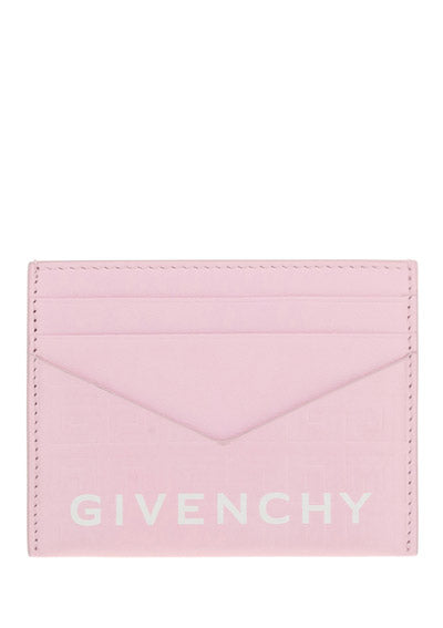 G Cut card holder in 4G leather- Pink