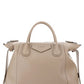 Medium antigona soft bag in smooth leather - Beige