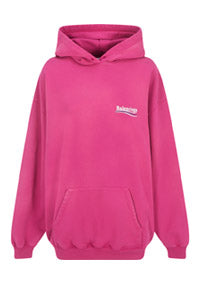 Political Campaign Medium Fit Hoodie - Pink